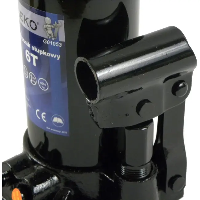 GEKO Hydraulische fleskrik - 6 ton - Compact en veilig - Verstelbare zadelhoogte