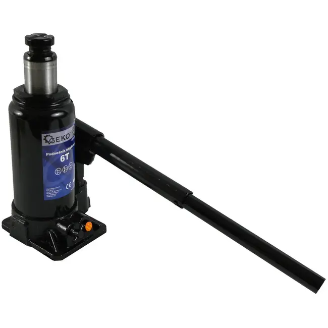 GEKO Hydraulische fleskrik - 6 ton - Compact en veilig - Verstelbare zadelhoogte