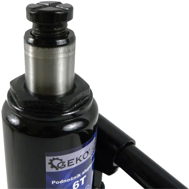 GEKO Hydraulische fleskrik - 6 ton - Compact en veilig - Verstelbare zadelhoogte