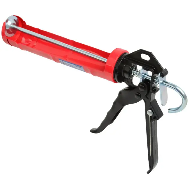 GEKO Half-barrel kitpistool - draaibare loop - stevige constructie - 300 ml - staal en aluminium