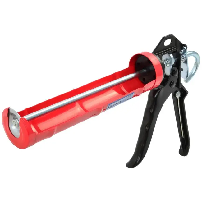 GEKO Half-barrel kitpistool - draaibare loop - stevige constructie - 300 ml - staal en aluminium