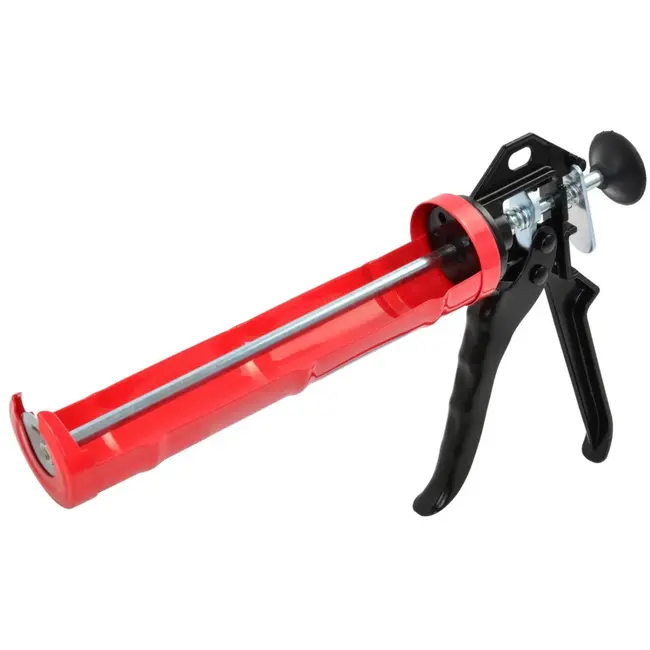 GEKO Half-barrel kitpistool - draaibare loop - stevige constructie - 300 ml - staal en aluminium