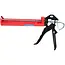 GEKO Half-barrel kitpistool - draaibare loop - 300 ml - staal/aluminium