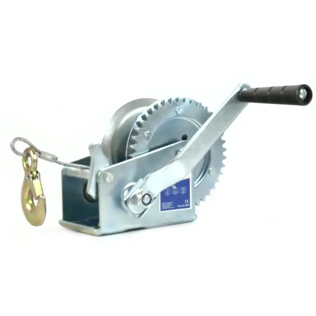 GEKO Handlier - 450 kg - 5 m staalkabel - Handrem - Verstelbare bevestiging