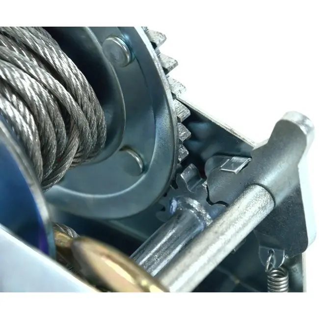 GEKO Handlier - 450 kg - 5 m staalkabel - Handrem - Verstelbare bevestiging