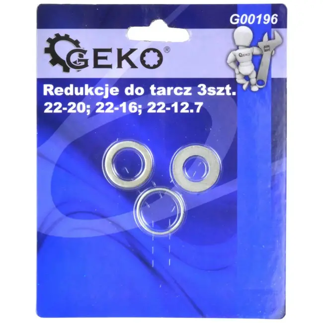 GEKO Reductieringenset - 3 stuks - 22/20 - 16 - 12,7 mm