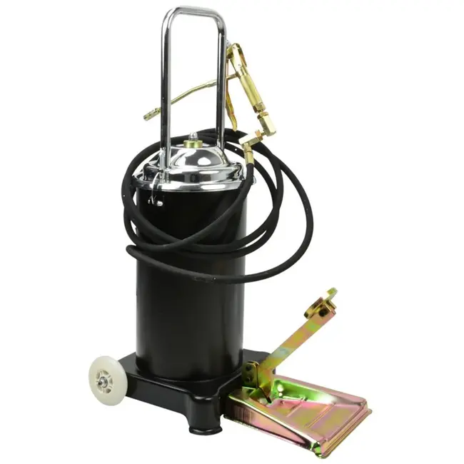 GEKO Voetbediende vetpomp - 15L - Compact & Mobiel - 4m slang - Hoge druk