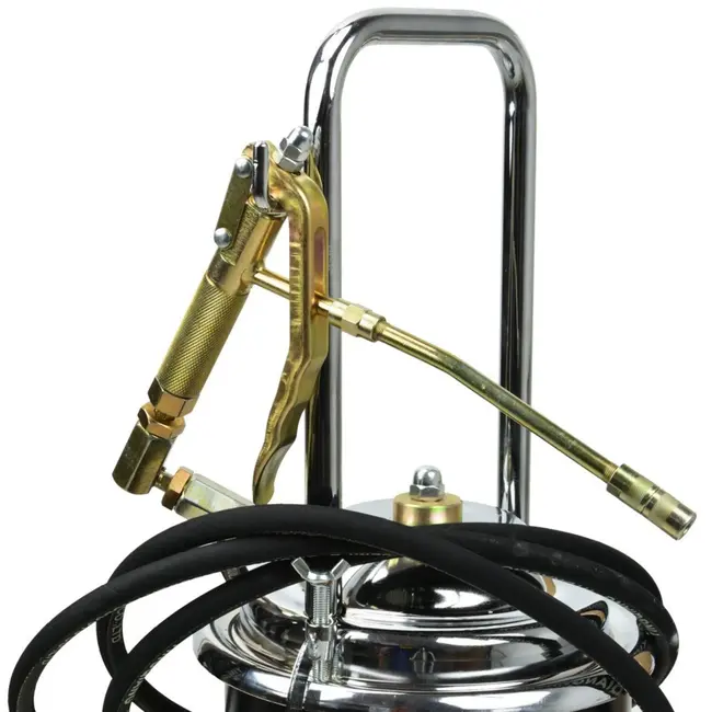 GEKO Voetbediende vetpomp - 15L - Compact & Mobiel - 4m slang - Hoge druk