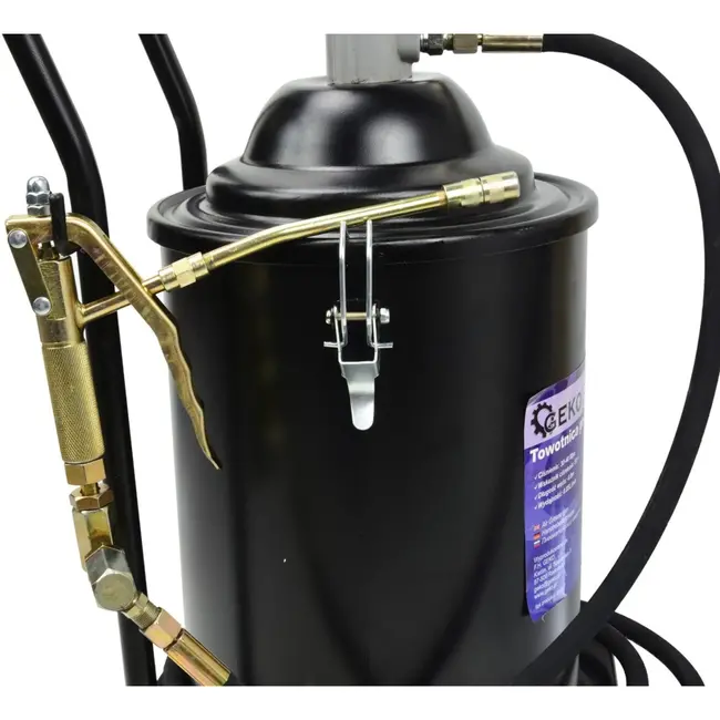 GEKO Pneumatische vetpomp - draagbaar - 16L - hoge druk - mobiel ontwerp