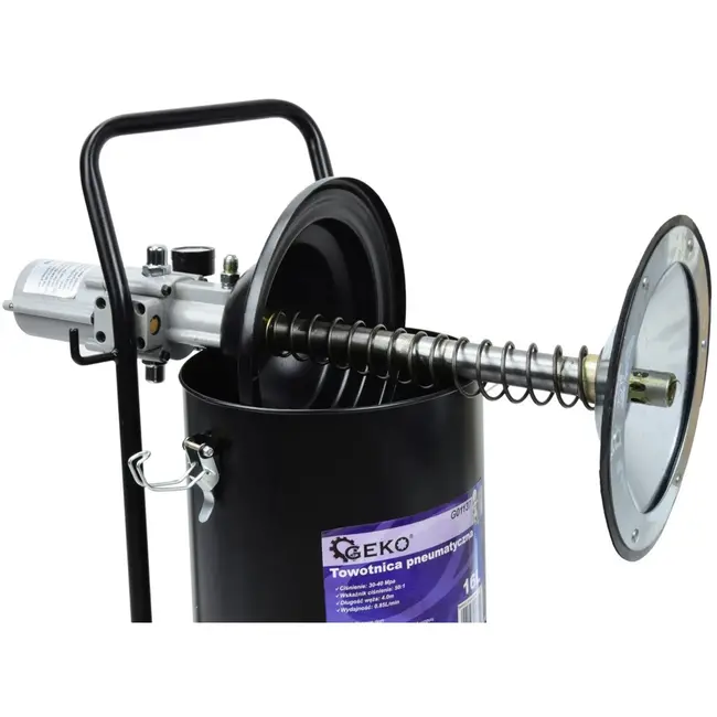 GEKO Pneumatische vetpomp - draagbaar - 16L - hoge druk - mobiel ontwerp