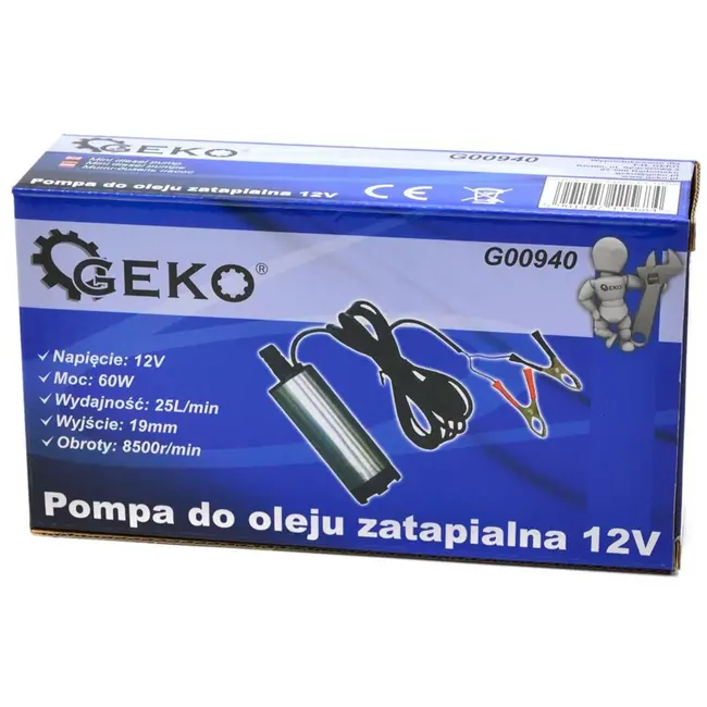 GEKO Onderwaterpomp - Diesel, Water & Olie - 12V - Compact & Krachtig