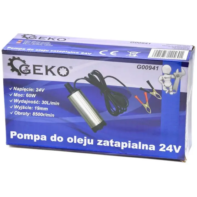 GEKO Onderwaterpomp - Diesel & Water - 24V - Compact & Krachtig - 30 L/min