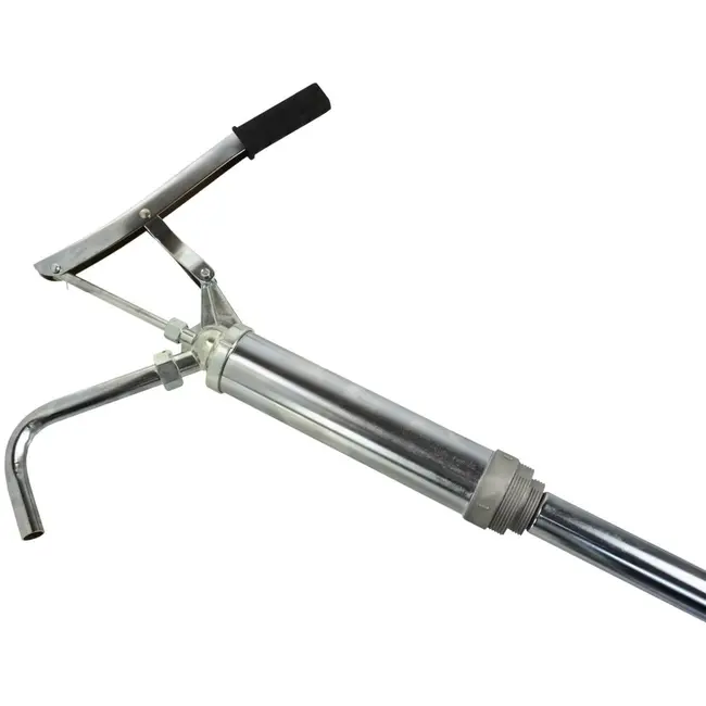 GEKO Handmatige brandstofpomp - telescopische zuigbuis - stalen constructie - 20 L/min - voor vaten tot 210 liter