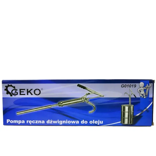 GEKO Handmatige brandstofpomp - telescopische zuigbuis - stalen constructie - 20 L/min - voor vaten tot 210 liter