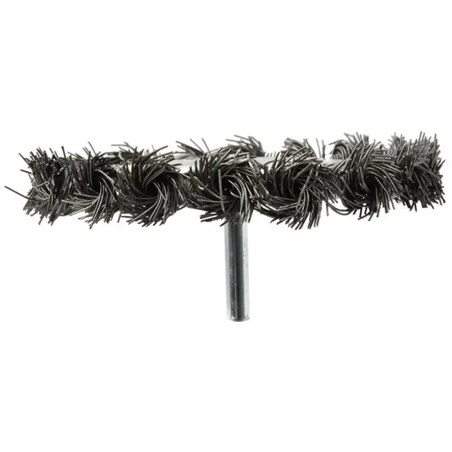 GEKO Bevel staalborstel - gedraaide draad - 100 mm - agressieve reiniging