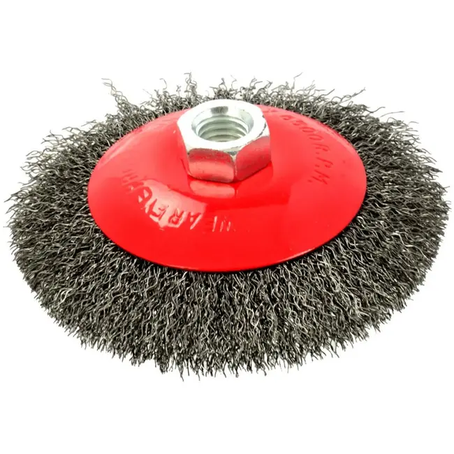 GEKO Stalen krulborstel - 115 mm - M14 draad - Voor krachtige reiniging