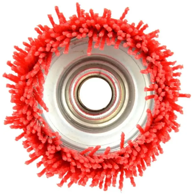 GEKO Nylon filament borstel - 75 mm - M14 draad - Niet-vonkend - Duurzaam staal