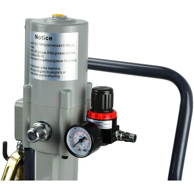 GEKO Pneumatische vetpomp - draagbaar - 20L - hoge doorvoersnelheid - mobiel ontwerp