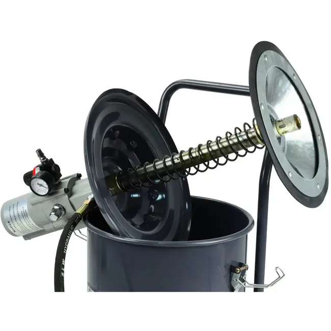 GEKO Pneumatische vetpomp - draagbaar - 20L - hoge doorvoersnelheid - mobiel ontwerp