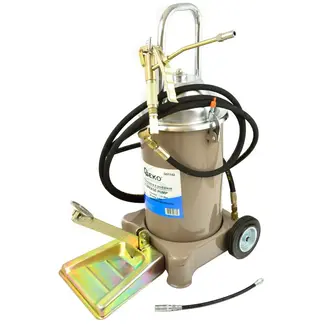 GEKO Voetbediende vetpomp - 12L - 4m slang - Compact en draagbaar - 5g per slag