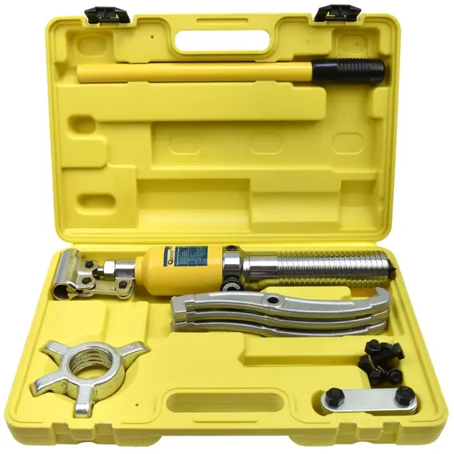 GEKO Hydraulische trekker set - 5 ton - verstelbare poten - 2/3 klauwen - 50-200 mm capaciteit