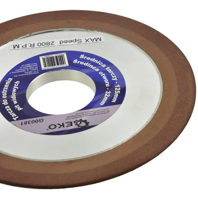 GEKO Diamantslijpschijf - Fijn tot medium korrel - 125 mm - Voor cirkelzaagbladen