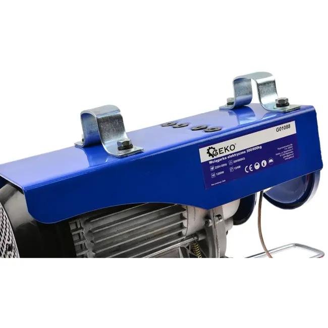 GEKO Elektrische takel - 300/600 kg - 12/6 m hijshoogte - 10/5 m/min snelheid