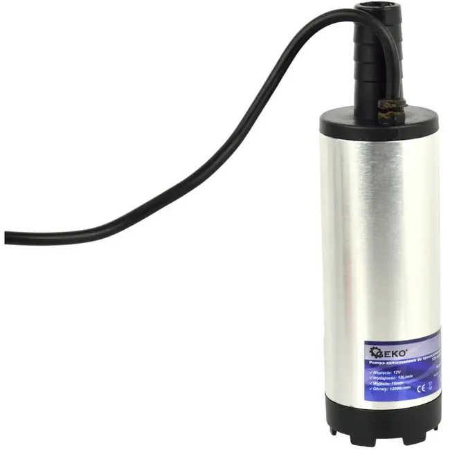 GEKO Diesel- en waterpomp - 12V - 37 mm - Inclusief 3 m slang - Compact ontwerp