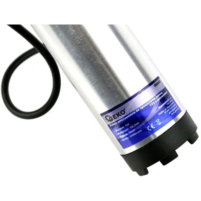 GEKO Diesel- en waterpomp - 12V - 37 mm - Inclusief 3 m slang - Compact ontwerp