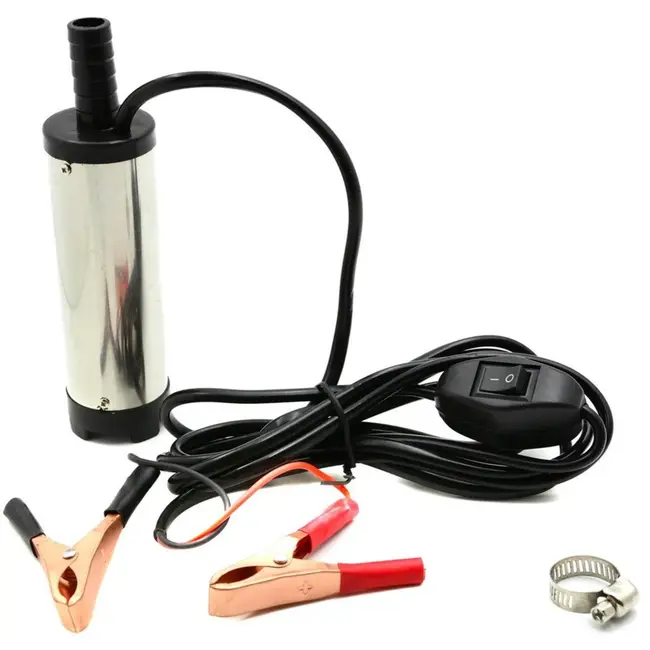 GEKO Compacte dompelpomp - 12V - Voor diesel, water en olie - 37 mm diameter - 2,9 meter kabel