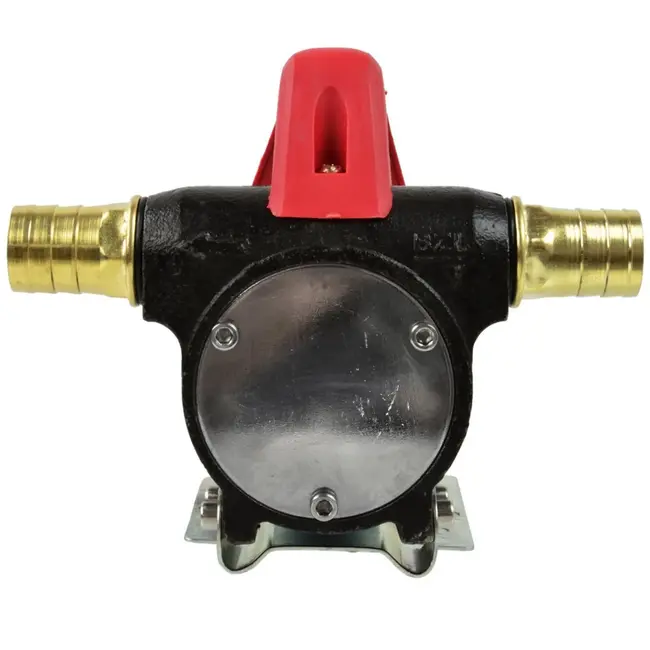 GEKO Diesel overpompen - zelfaanzuigend - 12V DC - gietijzer - 15 L/min - corrosiebestendig