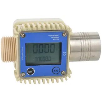 GEKO Digitale brandstofmeter - hoge nauwkeurigheid - LCD display - 10-120 L/min - 1" BSP aansluiting