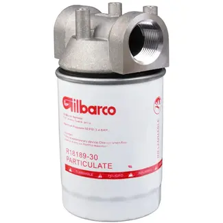 GEKO Complete brandstoffilter set met filterkop en filterelement 20 micron, 1 inch DN25 BSP, 56 l/min voor diesel en benzine