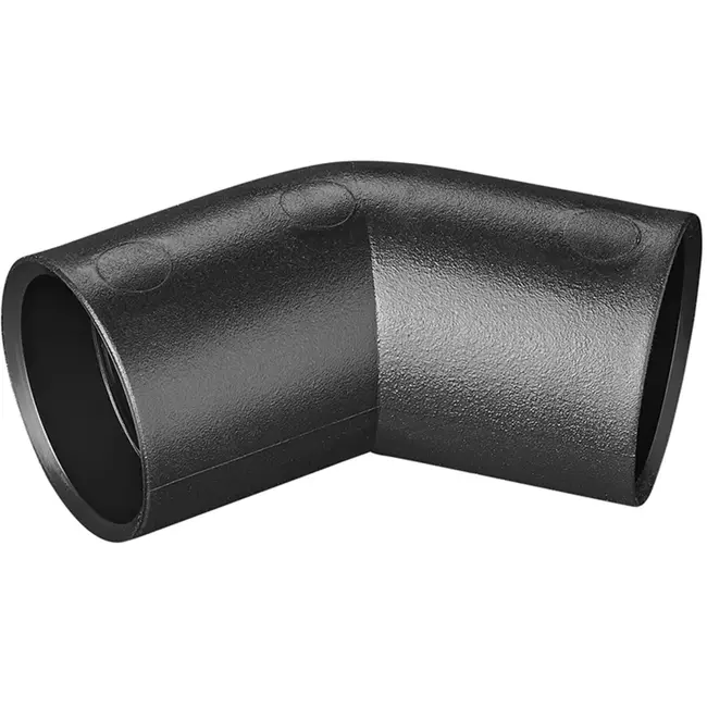 ProPlus Hoekstuk 45° - Ø28 mm - PE Zwart - Snelle Montage - Blister