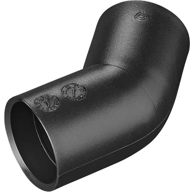 ProPlus Hoekstuk 45° - Ø28 mm - PE Zwart - Snelle Montage - Blister