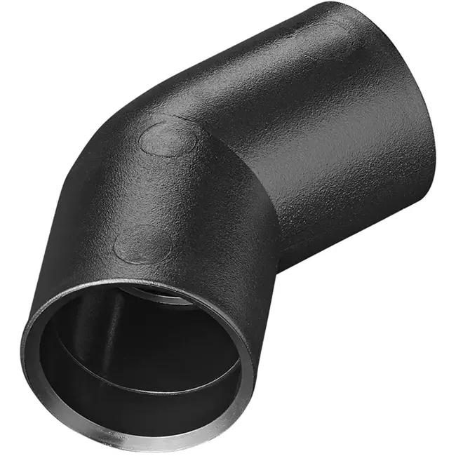 ProPlus Hoekstuk 45° - Ø28 mm - PE Zwart - Snelle Montage - Blister