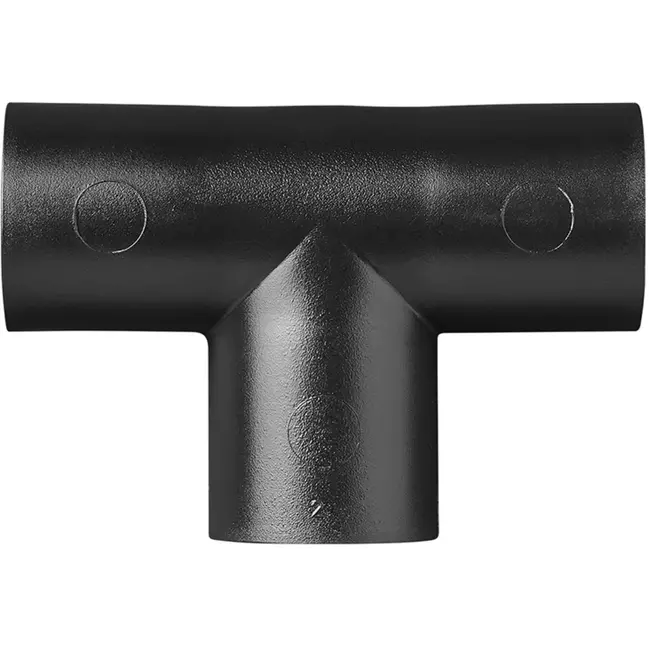 ProPlus T-stuk PE zwart - Ø28 mm - Snelle Montage