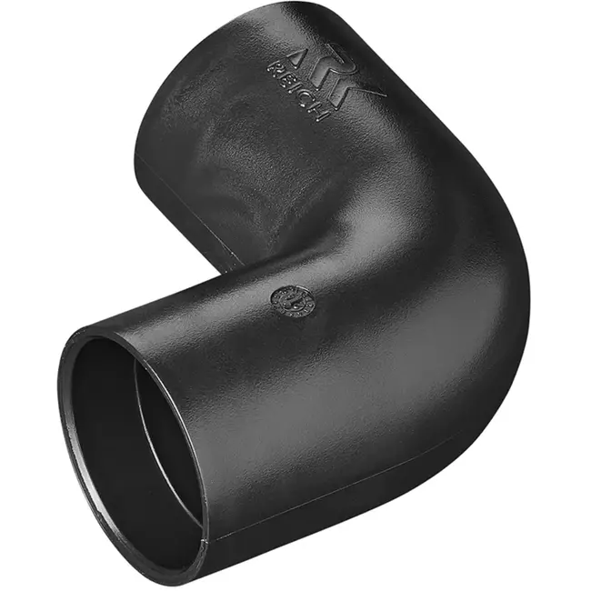 ProPlus Hoekstuk Ø28 mm 90° - PE Zwart - Snelle Montage Blister