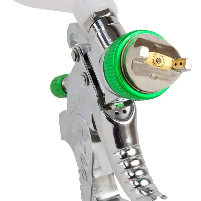 GEKO HVLP verfspuit - 1,4 mm nozzle - 600 ml reservoir - Aluminium behuizing - Verstelbare controle