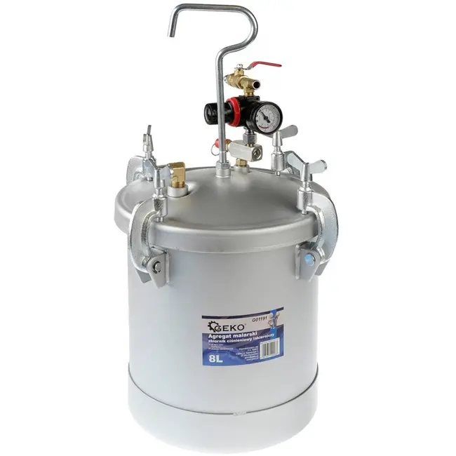 GEKO Verfspuitset - 8L Tank - Inclusief Slangen en Spuitpistool - Voor Diverse Verfsoorten