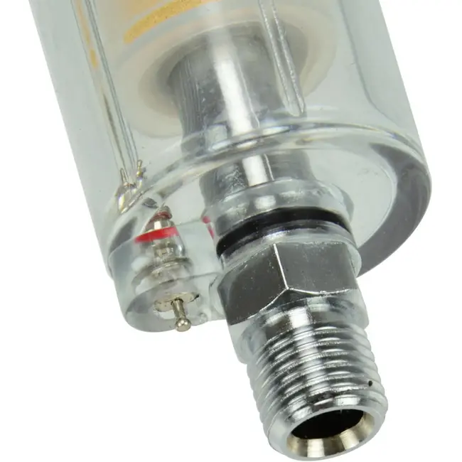 GEKO In-line waterfilter - herbruikbaar - werkdruk 0-12 bar - luchtinlaat/uitlaat 6,35 mm