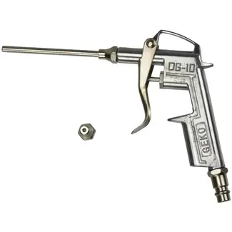 GEKO Luchtblaaspistool - Aluminium Behuizing - Inclusief Lange en Korte Tuit - 10 Bar Werkdruk