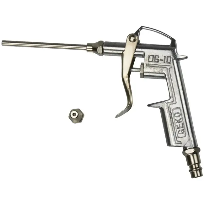 GEKO Luchtblaaspistool - Aluminium Behuizing - Inclusief Lange en Korte Tuit - 10 Bar Werkdruk