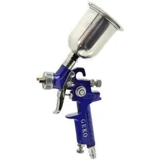 GEKO Compacte HVLP spuitpistool - 0,8 mm - Metaal - 125 ml tank - Roestvrijstalen naald