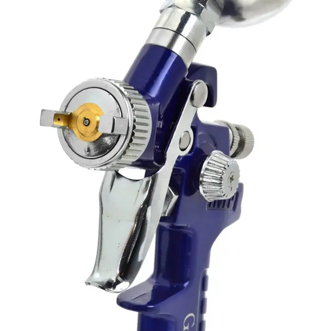 GEKO Compacte HVLP spuitpistool - 0,8 mm - Metaal - 125 ml tank - Roestvrijstalen naald