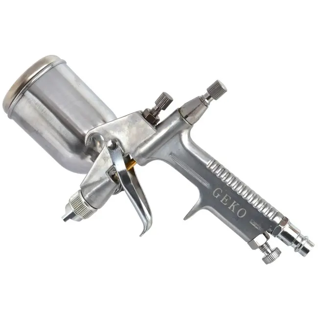 GEKO Mini spuitpistool - HVLP technologie - 200 ml - 0,5 mm nozzle - Verstelbare lucht- en verfregeling