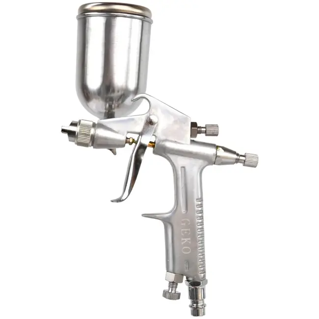 GEKO Mini spuitpistool - HVLP technologie - 200 ml - 0,5 mm nozzle - Verstelbare lucht- en verfregeling