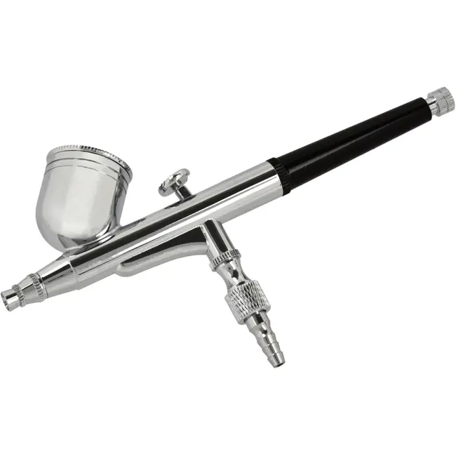 GEKO Airbrush set - dual-action - 0,3 mm nozzle - metaal - 7 ml cup