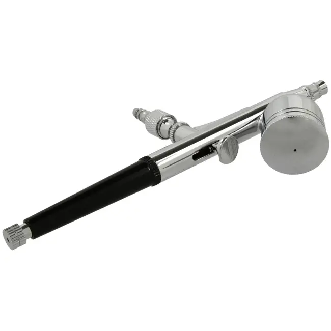 GEKO Airbrush set - dual-action - 0,3 mm nozzle - metaal - 7 ml cup