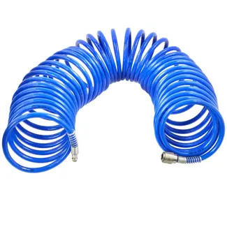 GEKO Pneumatische slang - flexibel PU - 10 m - 8 mm binnenmaat - 12 mm buitenmaat - met EU snelkoppeling